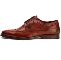 Base London Mens Havisham Leather Formal Shoes Washed Tan