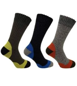 Bramble Mens Socks Trekker Khaki Mix 6-11 UK