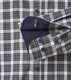 Casa Moda Casual Fit Shirt Brushed Cotton Blue/Green -Casa Moda Store casa moda casual fit shirt brushed cotton blue green northern ireland belfast lisburn 301