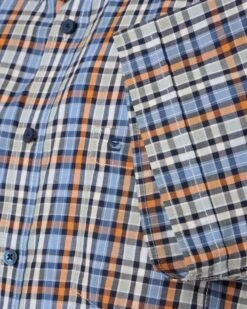Casa Moda Comfort Fit Short Sleeve Check Shirt Blue/Green/Orange -Casa Moda Store casa moda comfort fit short sleeve check shirt blue green orange northern ireland belfast 770