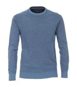 Casa Moda Crew Neck Sweater 413705800 127 Azure Blue