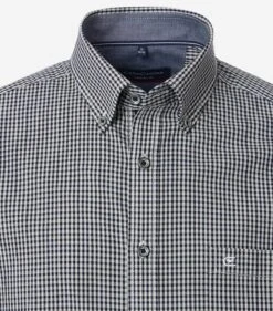 Casa Moda Long Sleeve Casual Fit Gingham Shirt Navy/Green -Casa Moda Store casa moda long sleeve casual fit gingham shirt navy green northern ireland belfast lisburn 410