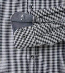 Casa Moda Long Sleeve Casual Fit Gingham Shirt Navy/Green -Casa Moda Store casa moda long sleeve casual fit gingham shirt navy green northern ireland belfast lisburn 943
