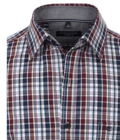 Casa Moda Long Sleeve Check Shirt Blue/ Burgundy/Multi -Casa Moda Store casa moda long sleeve check shirt blue burgundy multi northern ireland belfast lisburn 560