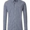 Casa Moda Long Sleeve Comfort Fit Gingham Shirt Blue