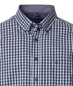 Casa Moda Long Sleeve Comfort Fit Gingham Shirt Blue -Casa Moda Store casa moda long sleeve comfort fit gingham shirt blue northern ireland belfast lisburn 846