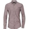Casa Moda Long Sleeve Shirt Casual Fit- Grey/ Burgundy Stipe -Casa Moda Store casa moda long sleeve shirt casual fit grey burgundy stipe northern ireland belfast 102