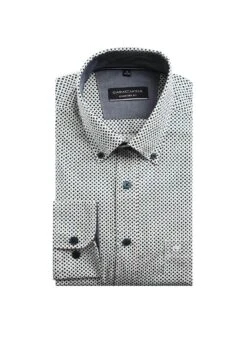 Casa Moda Long Sleeve Shirt Comfort Fit Diamond Print Petrol -Casa Moda Store casa moda long sleeve shirt comfort fit diamond print petrol northern ireland belfast 943
