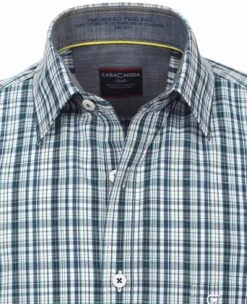 Casa Moda Long Sleeve Shirt Comfort Fit- Navy/Green Check -Casa Moda Store casa moda long sleeve shirt comfort fit navy green check northern ireland belfast lisburn 331