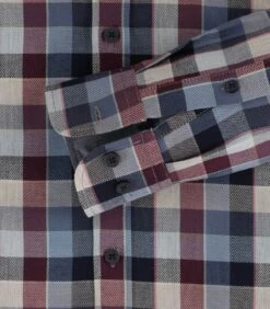 Casa Moda LS Check Shirt Casual Fit 444197500/400 Navy/Burgundy -Casa Moda Store casa moda ls check shirt casual fit 444197500 400 navy burgundy northern ireland belfast 407