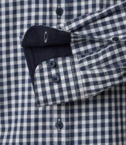 Casa Moda Mens Casual Fit LS Gingham Shirt Navy -Casa Moda Store casa moda mens casual fit ls gingham shirt navy northern ireland belfast lisburn 787