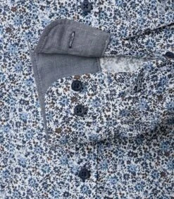 Casa Moda Mens Casual Fit Shirt Floral Blue -Casa Moda Store casa moda mens casual fit shirt floral blue northern ireland belfast lisburn 669