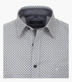 Casa Moda Men's Long Sleeve Patterned Shirt Comfort Fit Blue/Yellow -Casa Moda Store casa moda mens long sleeve patterned shirt comfort fit blue yellow northern ireland 365