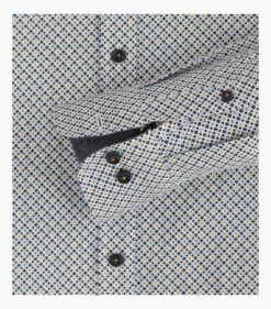 Casa Moda Men's Long Sleeve Patterned Shirt Comfort Fit Blue/Yellow -Casa Moda Store casa moda mens long sleeve patterned shirt comfort fit blue yellow northern ireland 659