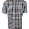 Casa Moda Men's Short Sleeve Check Shirt Casual Fit Desert Sage