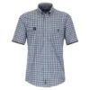 Casa Moda Men's Short Sleeve Gingham Shirt Casual Fit Blue -Casa Moda Store casa moda mens short sleeve gingham shirt casual fit blue northern ireland belfast 671