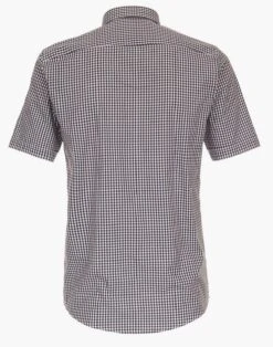 Casa Moda Men's Short Sleeve Gingham Shirt Comfort Fit Tangerine Tango -Casa Moda Store casa moda mens short sleeve gingham shirt comfort fit tangerine tango northern ireland 348