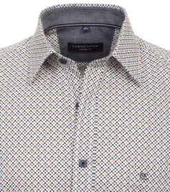 Casa Moda Men's Short Sleeve Shirt Casual Fit Blue/Yellow -Casa Moda Store casa moda mens short sleeve shirt casual fit blue yellow northern ireland belfast lisburn 632