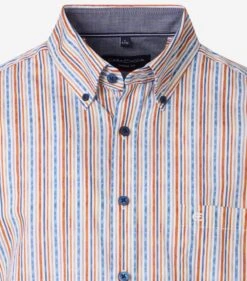 Casa Moda Mens Short Sleeve Shirt Casual Fit Red Multi Stripe -Casa Moda Store casa moda mens short sleeve shirt casual fit red multi stripe northern ireland belfast 714