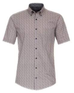 Casa Moda Men's Short Sleeve Shirt Comfort Fit Blue