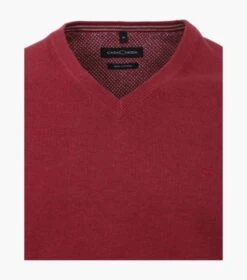 Casa Moda Men's V-Neck Sweater Berry Red -Casa Moda Store casa moda mens v neck sweater berry red northern ireland belfast lisburn 714