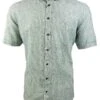 Casa Moda Short Sleeve Casual Fit Linen Shirt Green Stripe -Casa Moda Store casa moda short sleeve casual fit linen shirt green stripe northern ireland belfast 314