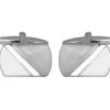 Dalaco Diagonal Brushed/Shiny Rhodium Plated Cufflinks -Casa Moda Store dalaco diagonal brushed shiny rhodium plated cufflinks northern ireland belfast lisburn 203