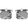 Dalaco Rectangle Cut Corners Engraved Design Rhodium Plate Cufflinks -Casa Moda Store dalaco rectangle cut corners engraved design rhodium plate cufflinks northern ireland 220