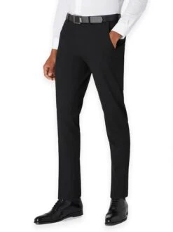 Daniel Graham Men's Slim Fit Formal Trousers 76060 Dean Black