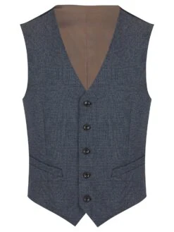 Daniel Grahame Mix & Match Suit Daryl Waistcoat 53184/27 Blue Check