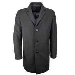 Daniel Grahame Osbourne Overcoat Black
