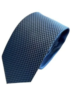 Daniel Grahame Tie & Pocket Sqaure Set Blue