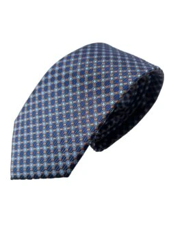 Daniel Grahame Tie & Pocket Square Set Navy/Camel