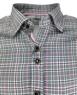 Dario Beltran Limpias Slim Fit Shirt Black Pink Check -Casa Moda Store dario beltran limpias slim fit shirt black pink check northern ireland belfast lisburn 484
