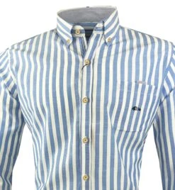Dario Beltran Mens Gines Shirt Stripe Blue -Casa Moda Store dario beltran mens gines shirt stripe blue northern ireland belfast lisburn 391