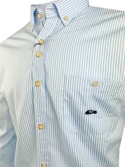 Dario Beltran Men's Lancara LS Shirt Stripe Regular Fit Blue -Casa Moda Store dario beltran mens lancara ls shirt stripe regular fit blue northern ireland belfast 919