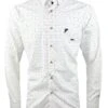 Dario Beltran Men's LS Shirt Archena Regular Fit White Multi