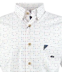 Dario Beltran Men's LS Shirt Archena Regular Fit White Multi -Casa Moda Store dario beltran mens ls shirt archena regular fit white multi northern ireland belfast 739