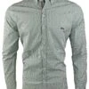 Dario Beltran Men's Troto Long Sleeve Shirt Green Gingham