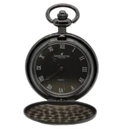 David Aster Gunmetal Grey Full Hunter Pocket Watch