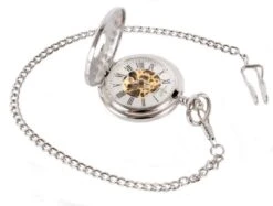 DAVID ASTER SILVER PATTERNED HALF HUNTER MECHANICAL POCKET WATCH -Casa Moda Store david aster silver patterned half hunter mechanical pocket watch northern ireland belfast 237