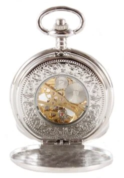 DAVID ASTER SILVER PATTERNED HALF HUNTER MECHANICAL POCKET WATCH -Casa Moda Store david aster silver patterned half hunter mechanical pocket watch northern ireland belfast 397