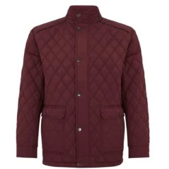 DG Drifter Holland Casual Padded Coat - Dark Red