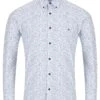 DG's Drifter Ivano Regular LS Shirt White/ Navy Diamond Print -Casa Moda Store dgs drifter ivano regular ls shirt white navy diamond print northern ireland belfast 275