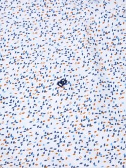 DG's Drifter Ivano Regular LS Shirt White/ Navy Diamond Print -Casa Moda Store dgs drifter ivano regular ls shirt white navy diamond print northern ireland belfast 629