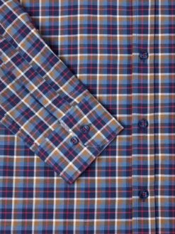 DG's Drifter LS Check Shirt 14661/46 Brown/Navy -Casa Moda Store dgs drifter ls check shirt 14661 46 brown navy northern ireland belfast lisburn 491