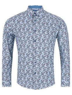 DG's Drifter LS Shirt 14751/25 Blue Floral