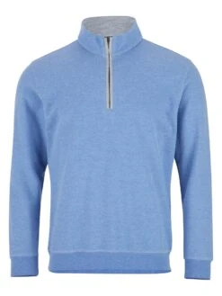DG's Drifter Men's Half Zip Sweatshirt 55170/23 Sky Blue