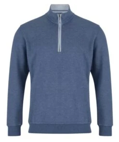 DG's Drifter Mens Half Zip Sweatshirt Air Force Blue