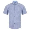 DG's Drifter Men's Short Sleeve Check Shirt 14438SS-23 Blue